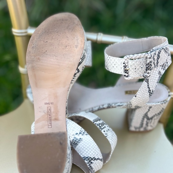 Louise et Cie snake skin chunky heels - Picture 3 of 7